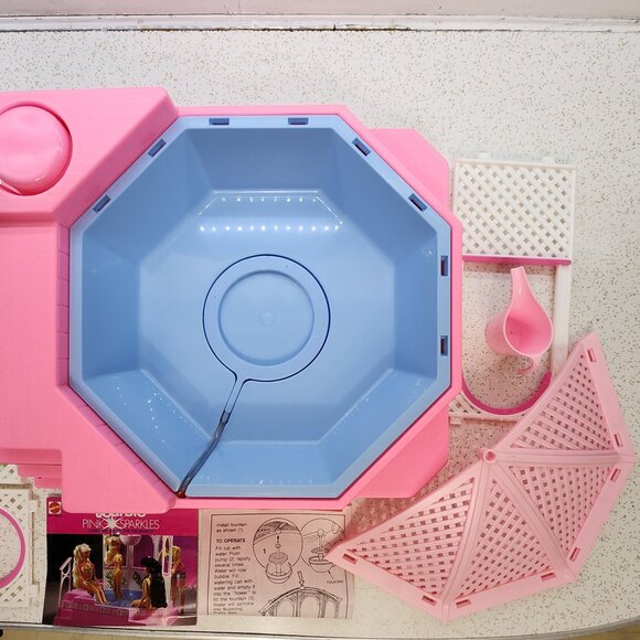 Barbie PInk Sparkles Bubblin' Pretty Spa CIB - Picture 7 of 17